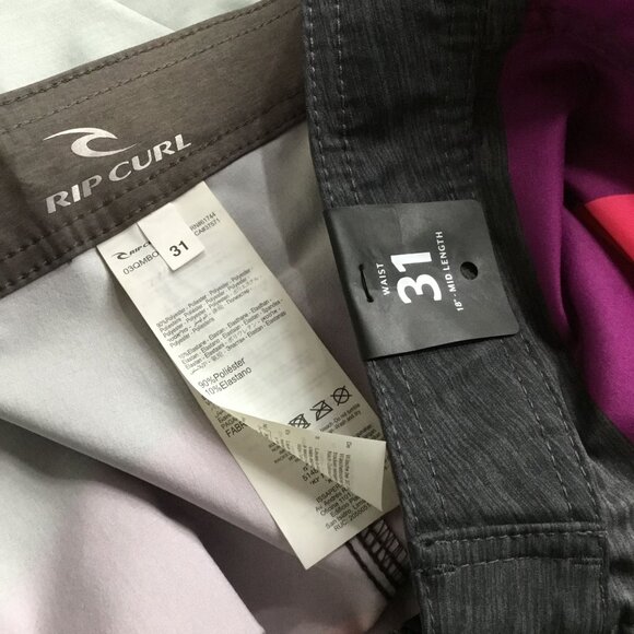 Rip Curl Men's 18" Swim Trunks Shorts Multi 31 - Picture 3 of 3